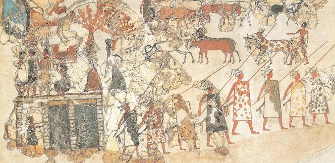 fresco micenico de Thera
